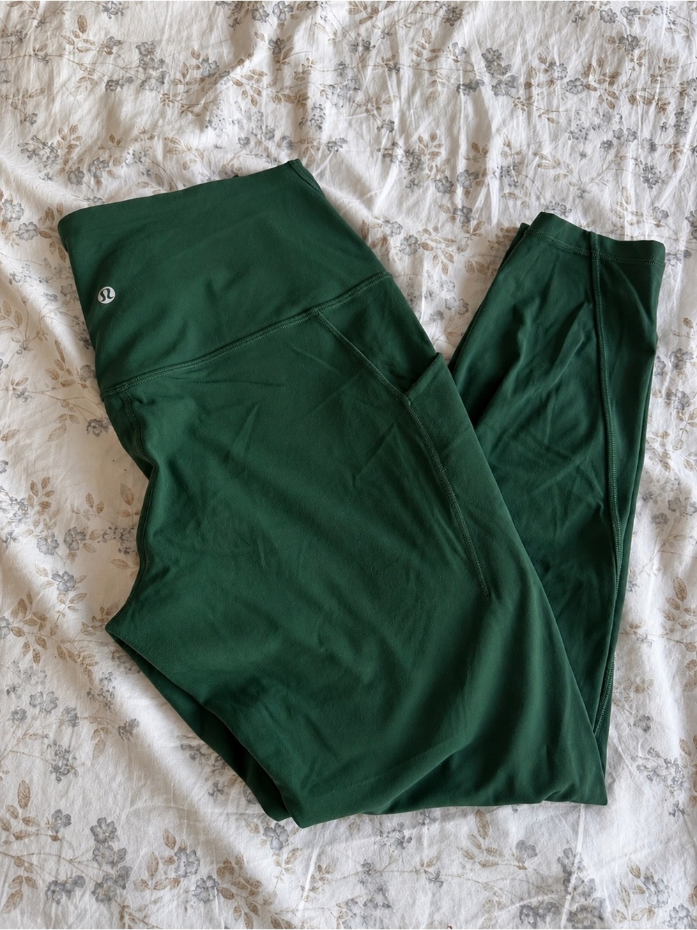 Lululemon High-Rise Leggings with Pockets Everglade Green Size 10